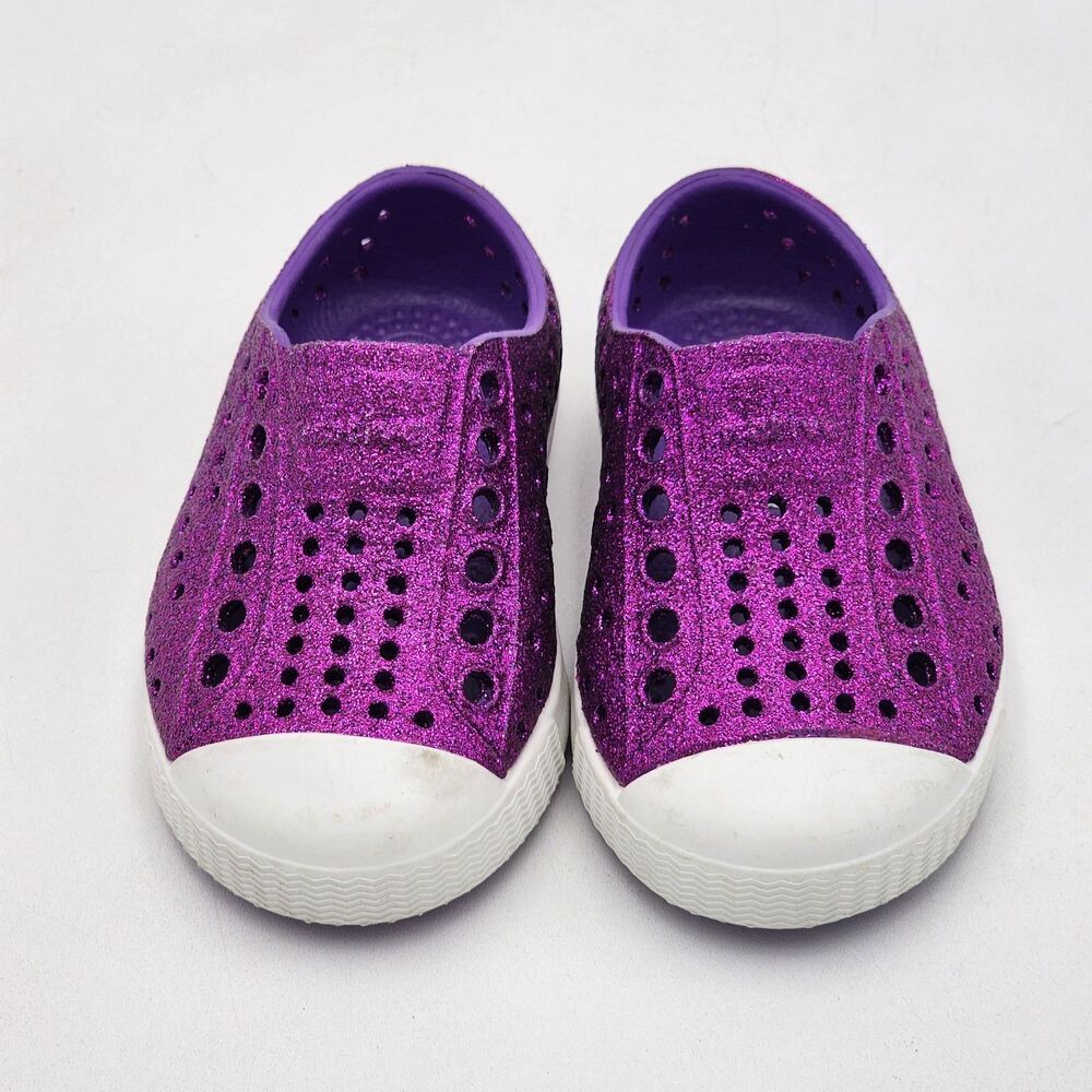 Native Kids Jefferson Bling EVA Slip On Shoes Starfish Pink Toddlers' Size 4 C4